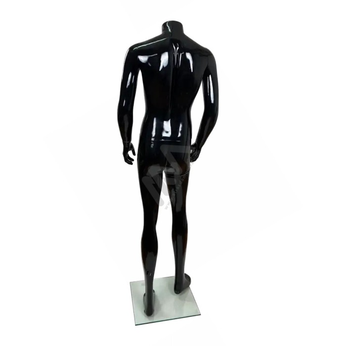Men Mannequin black headless