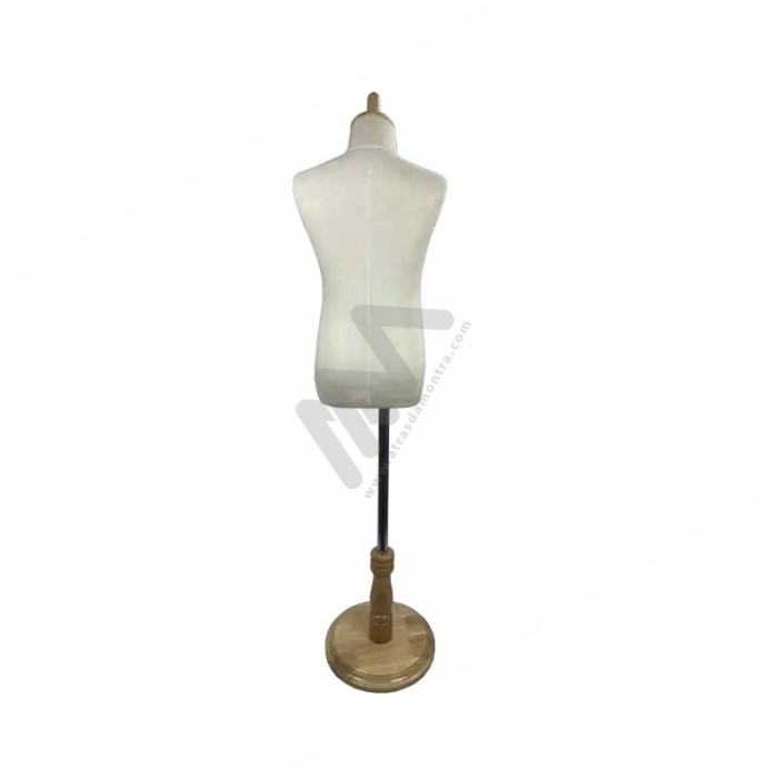White 2 Year Child Bust with Base Atrás da Montra