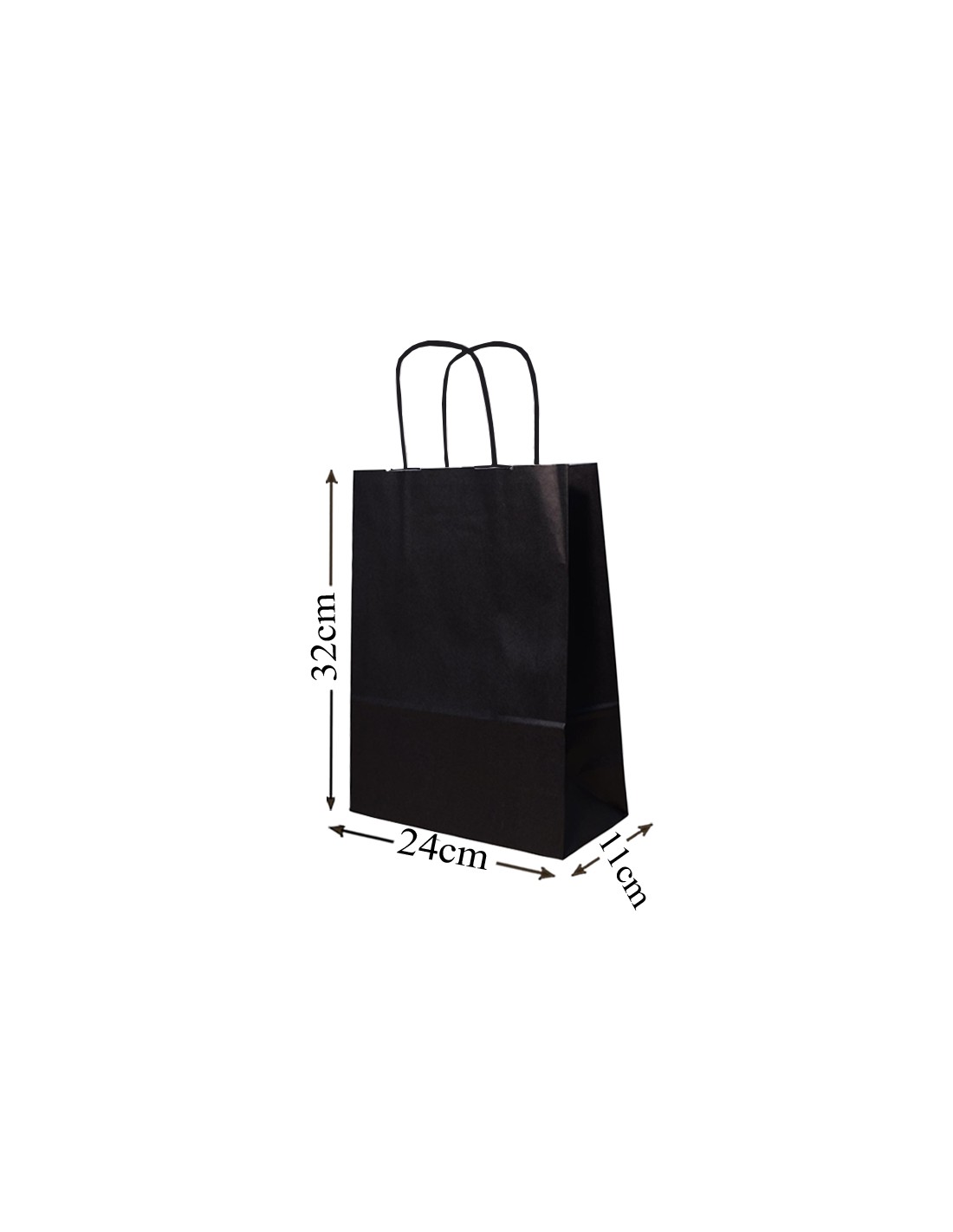 Black Paper Bags 24x32x11