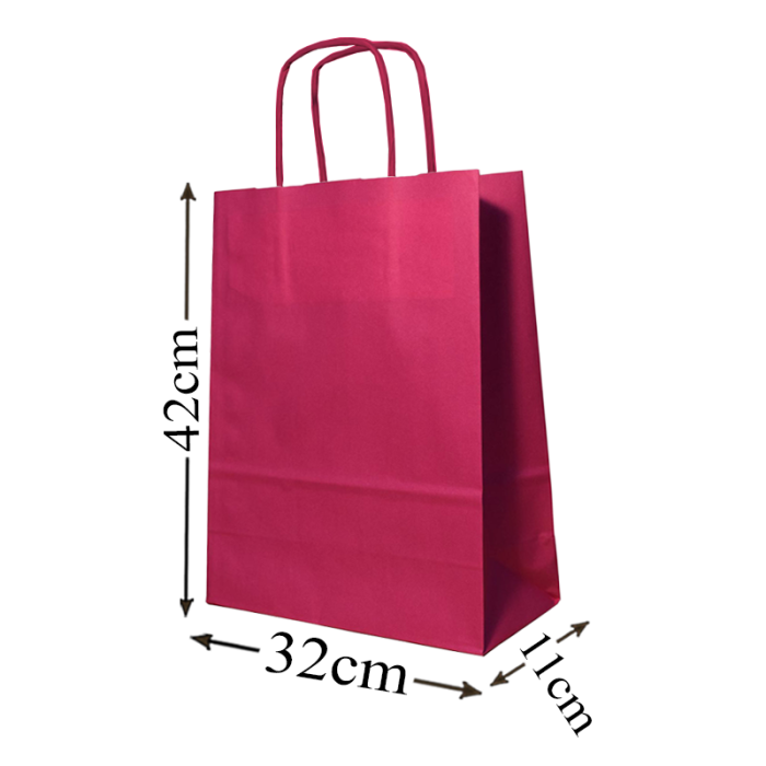 Pink Paper Bags 32x42x11