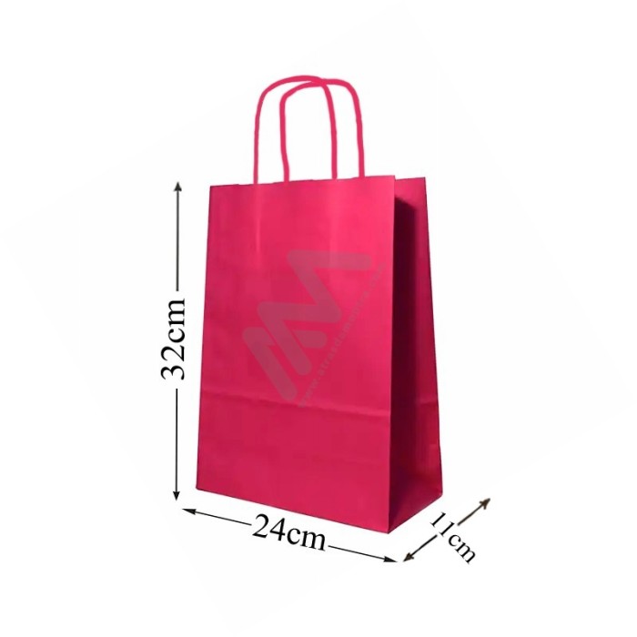 Pink Paper Bags 24x32x11
