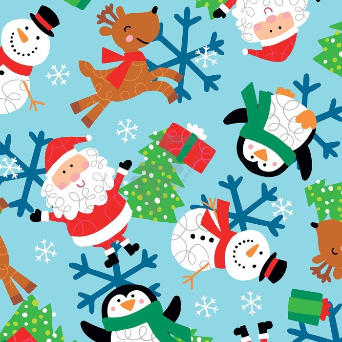Christmas Wrapping Paper w/ 25 sheets 70x100cm