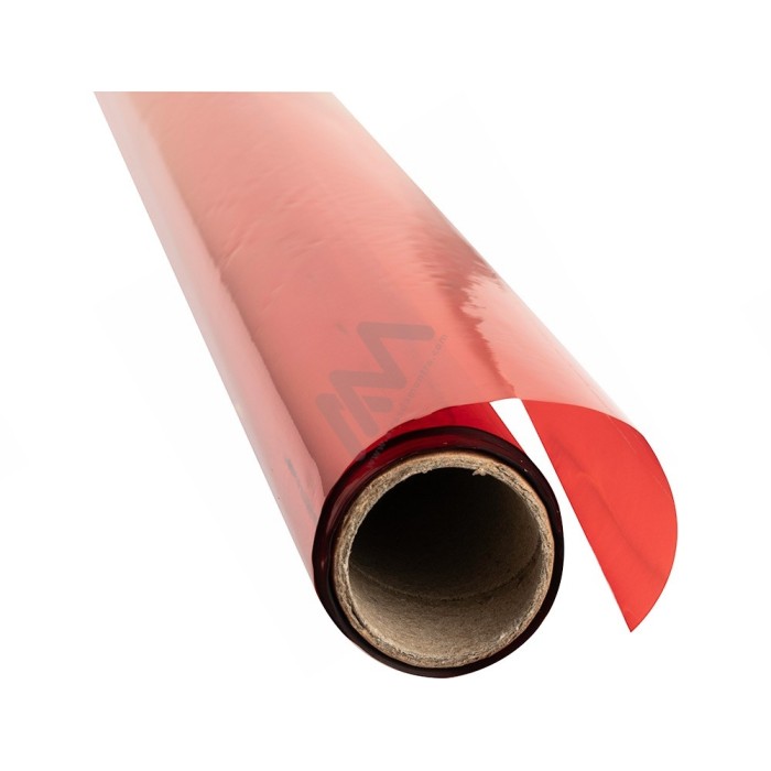 Rolo papel celofane vermelho 60cm x 10m