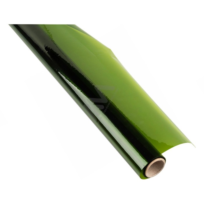 Rolo papel celofane verde 60cm x 10m