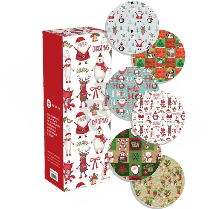 Papel de Embrulho Natal 70cm x 5m