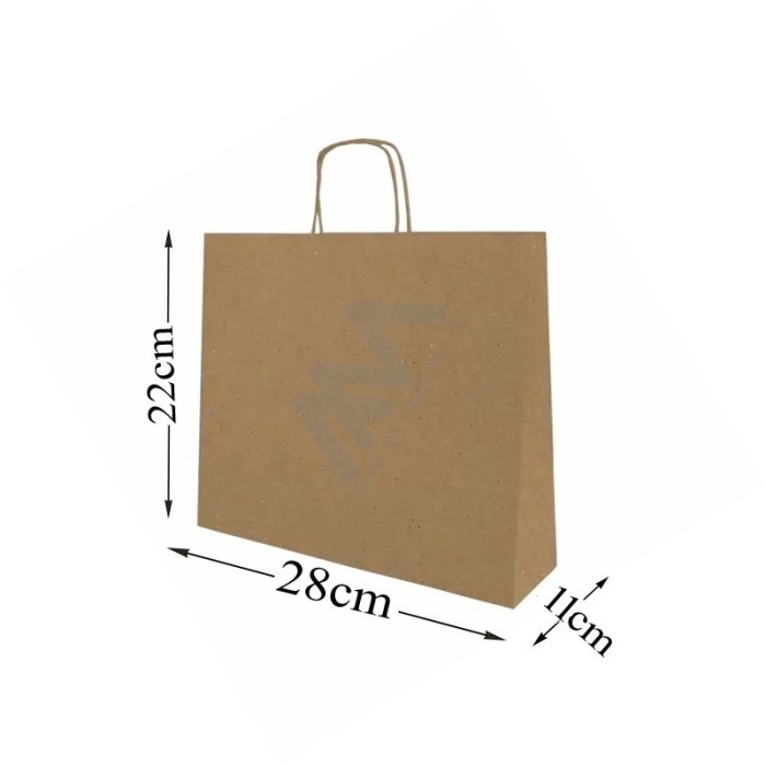 Kraft Twisted Handle Paper Bags 28x22x11