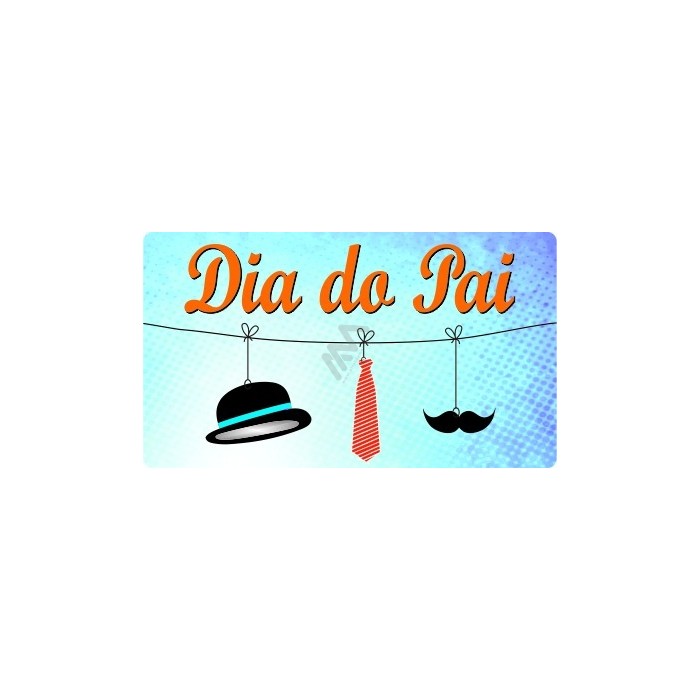 Roll with 200 Sticker Labels "Dia do Pai"