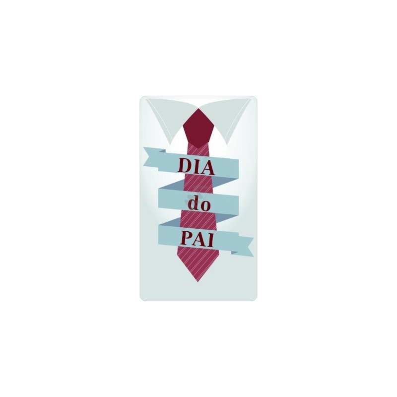 Roll with 200 Sticker Labels "Dia do Pai"