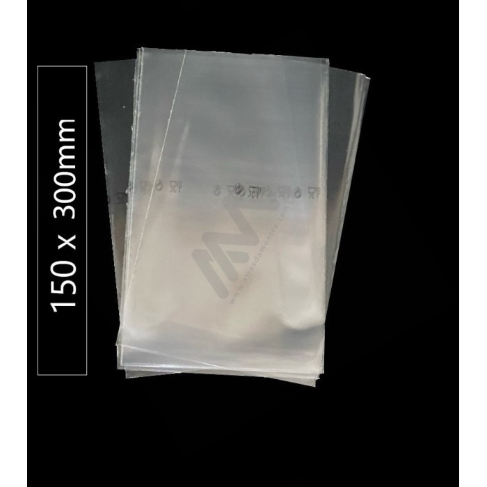 PP Plastic Bags 150x300mm - 100 units