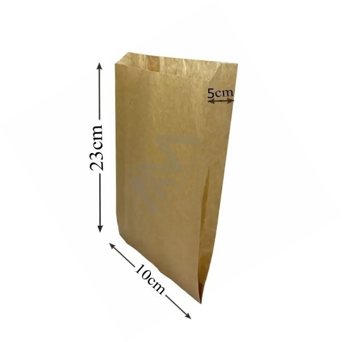 Kraft Paper bag 10x23+5 -...