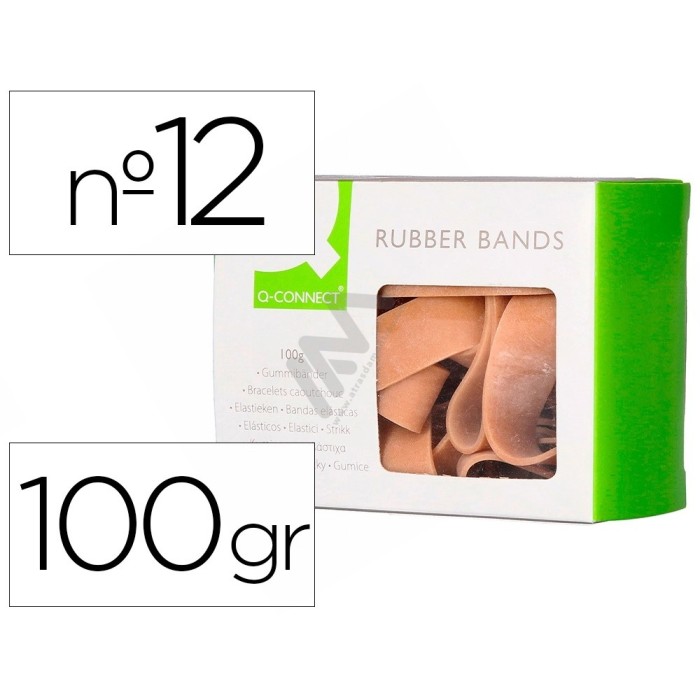 Rubber Bands Q-Connect 100 gr 120x10mm nº 12