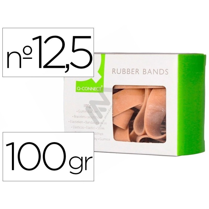 Rubber Bands Q-Connect 100 gr 125x9mm nº 12,5