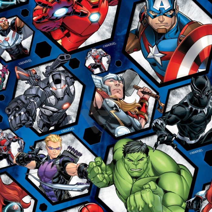 Marvel Avengers Wrapping Paper w/ 25 sheets 70x100cm