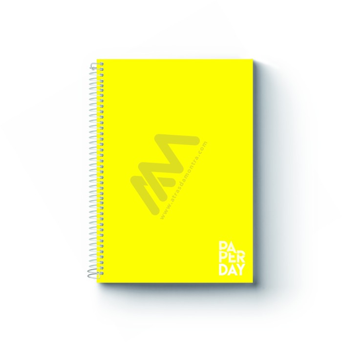 A4 Paper Day Spiral Notebook 160 Checkered Sheets