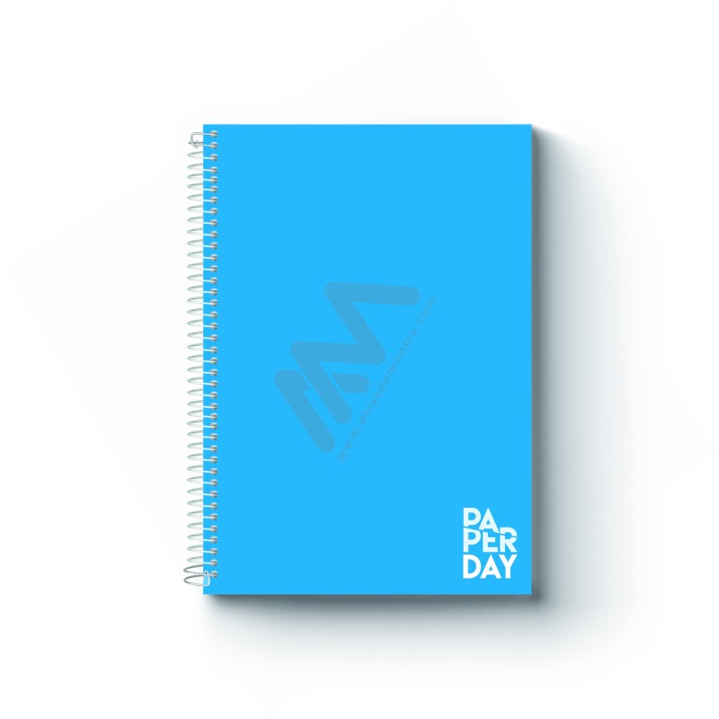A4 Paper Day Spiral Notebook 160 Checkered Sheets