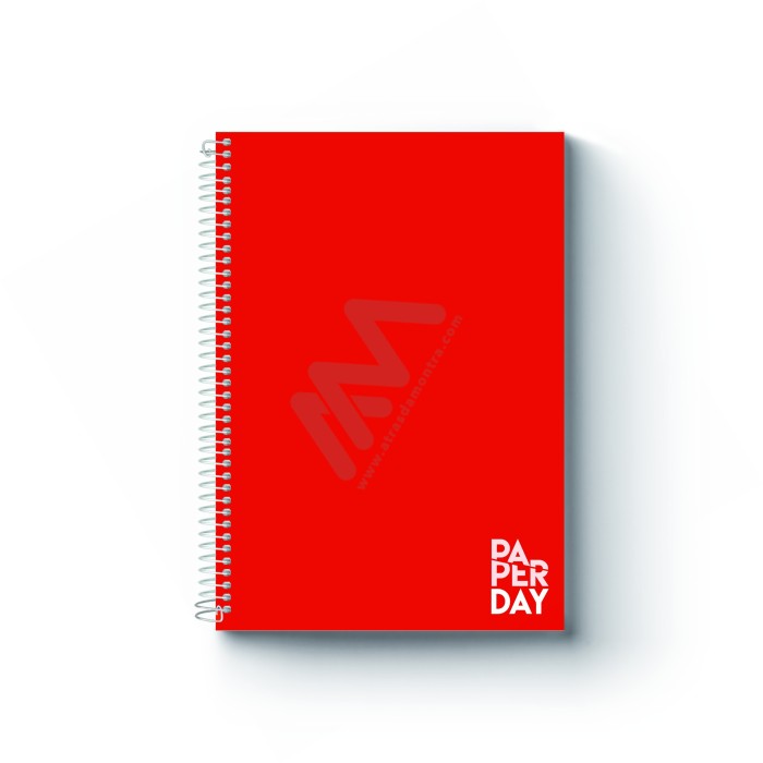 A4 Paper Day Spiral Notebook 160 Checkered Sheets