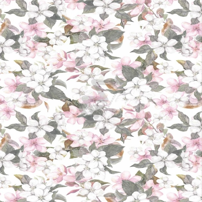 Flowers Wrapping Paper w/ 25 sheets 70x100cm
