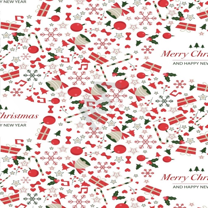 Christmas Wrapping Paper w/ 25 sheets 70x100cm