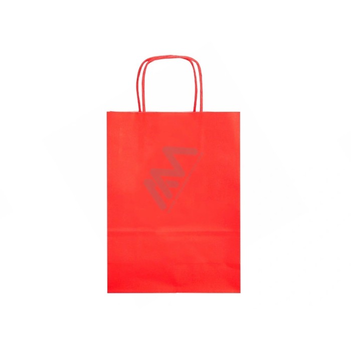 Red Twisted Handle Paper Bags 18x24x8