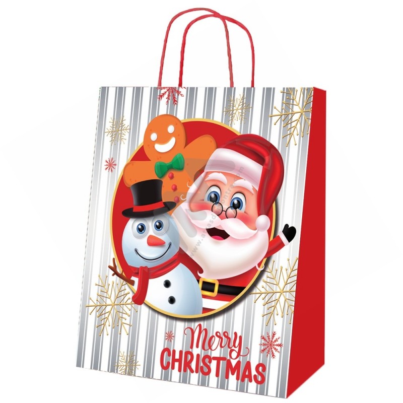 Christmas Twisted Handle Paper Bags "Santa Claus" 40x46x18