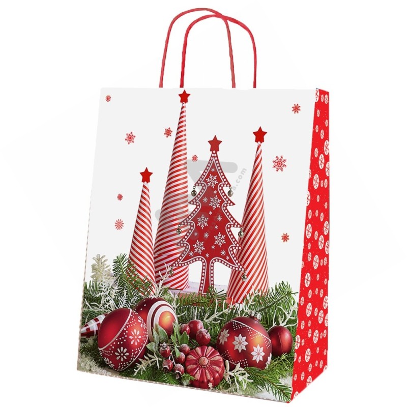 Christmas Twisted Handle Paper Bags "Christmas ball" 40x46x18