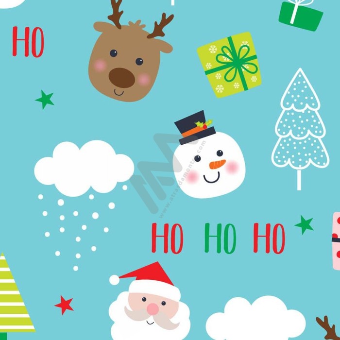Christmas Wrapping Paper w/ 25 sheets 70x100cm