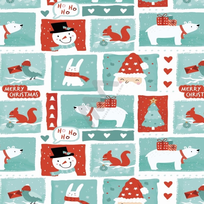 Christmas Wrapping Paper w/ 25 sheets 70x100cm