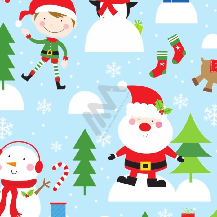Christmas Wrapping Paper w/ 25 sheets 70x100cm