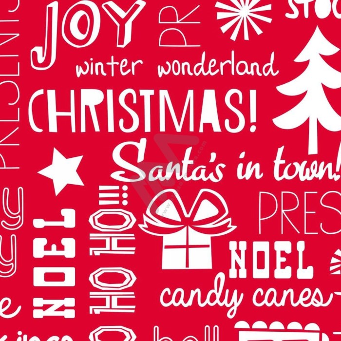 Christmas Wrapping Paper w/ 25 sheets 70x100cm