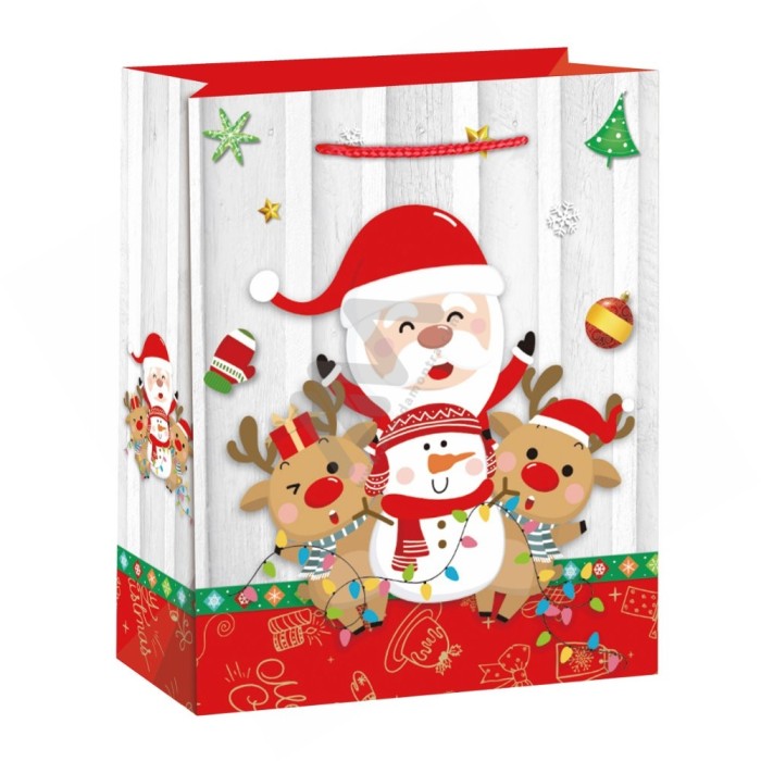 210 g/m² Christmas Rope Handle Paper Bags 40x50x18