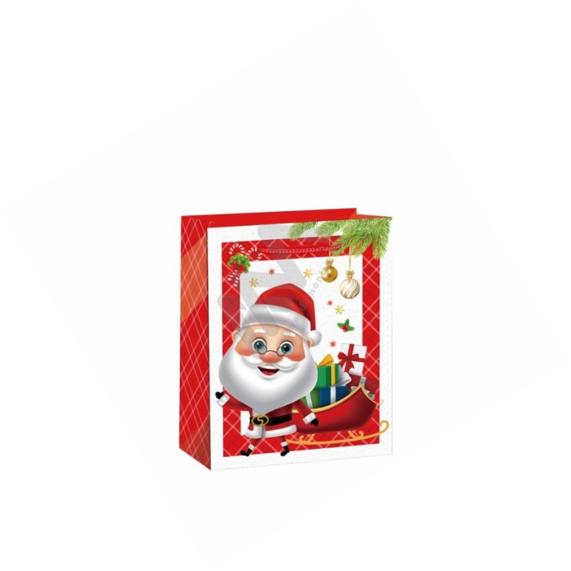 210 g/m² Christmas Rope Handle Paper Bags 18x23x10