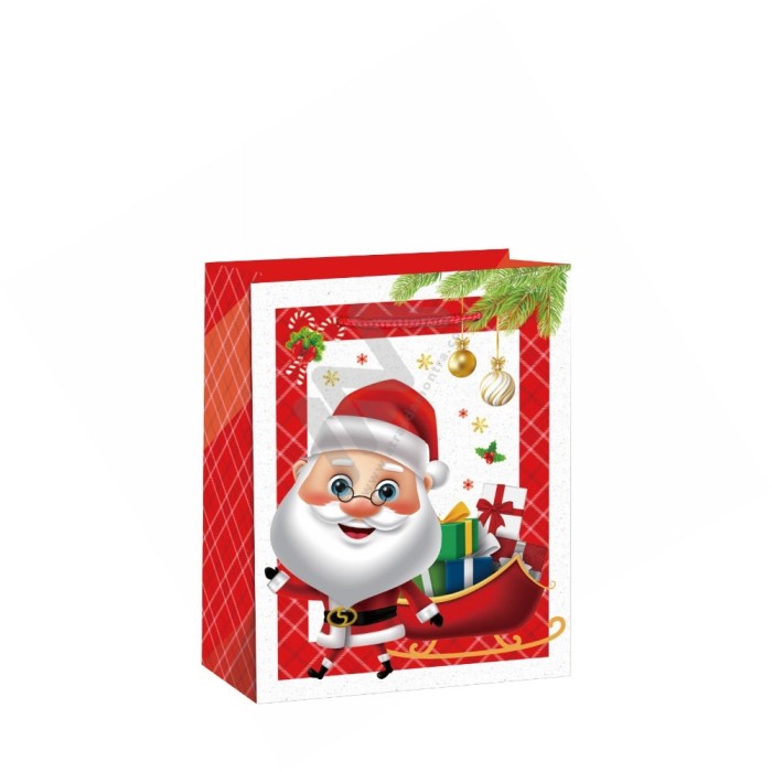 210 g/m² Christmas Rope Handle Paper Bags 26x32x12