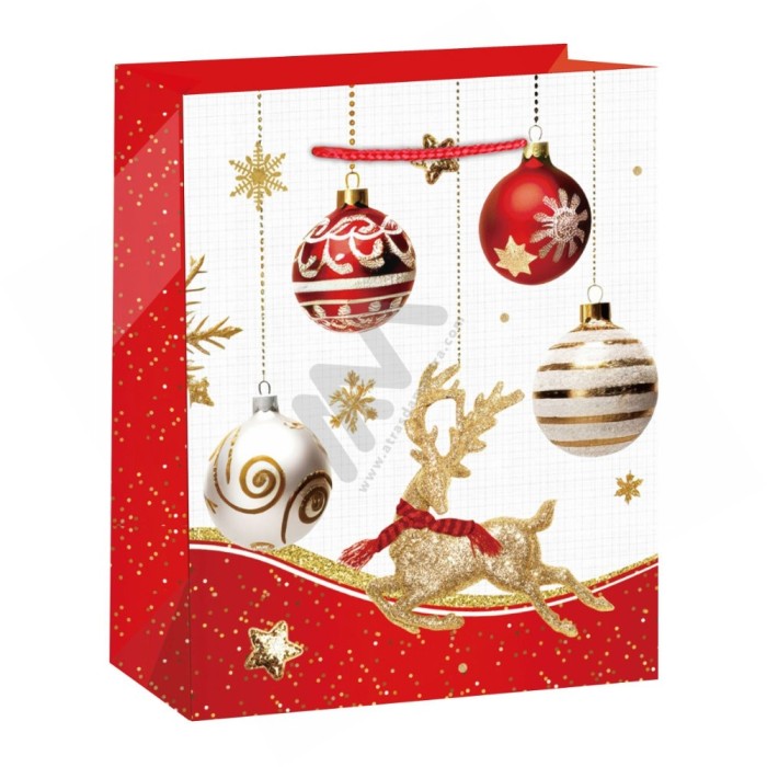 210 g/m² Christmas Rope Handle Paper Bags 40x50x18